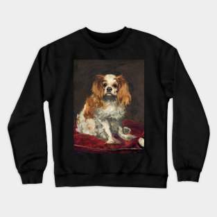 Old painting of a dog Crewneck Sweatshirt